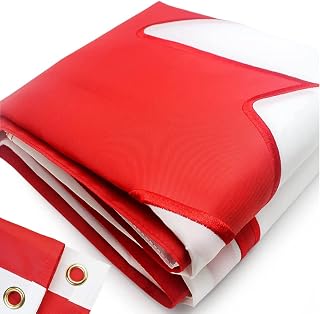 Premium Canadian Flag 3X6 Ft Large Canada Flags Outdoor Indoor, Official Proportion 1:2 |36X72inch| Embroidered Maple Leaf Durable Oxford Nylon 250D Heavy Duty Canadian National Flag Home Garden Yard