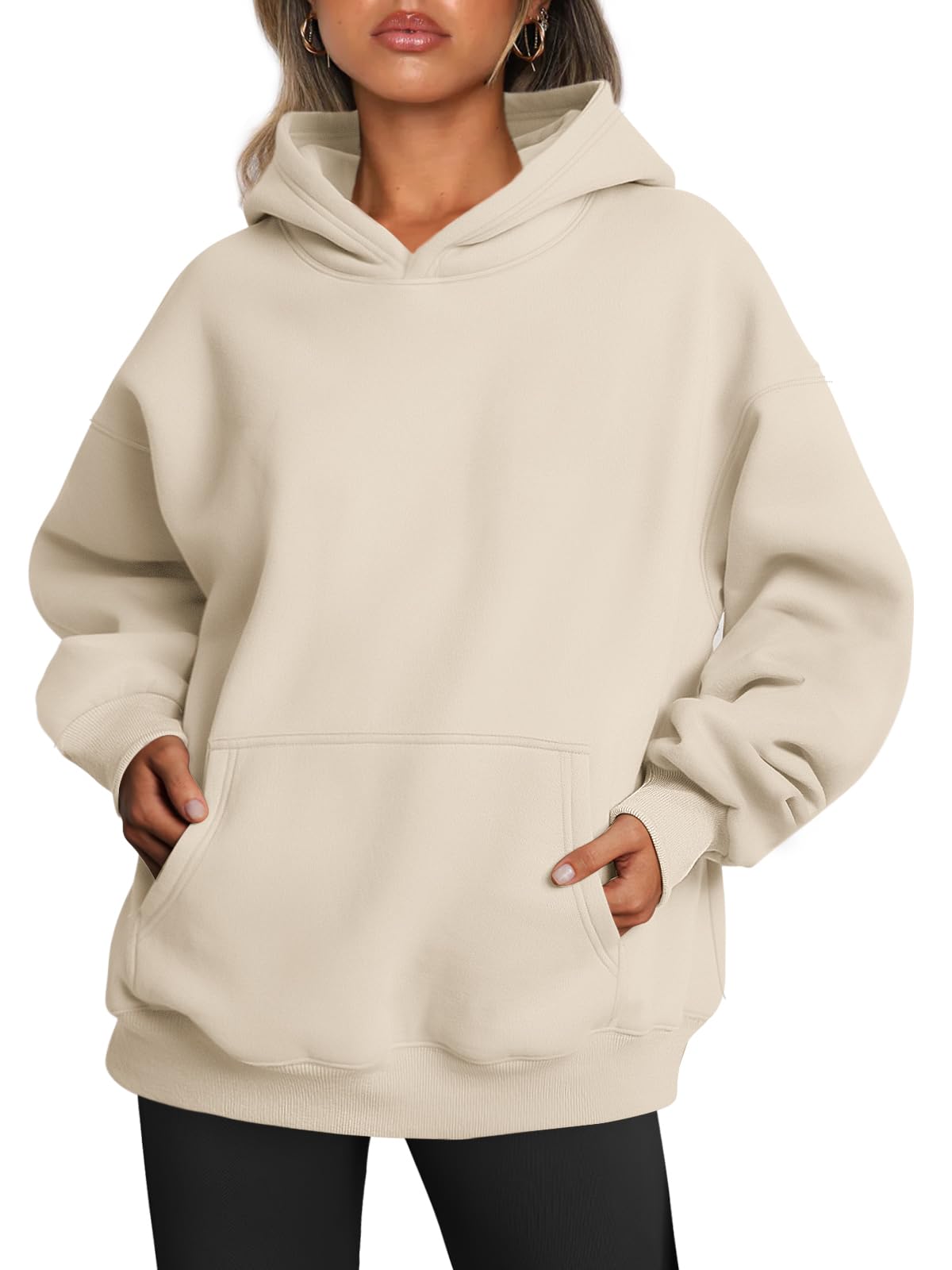 Trendy Queen Women's Oversized Hoodies Fleece Sweatshirts Autumn Fashion 2025 Pu