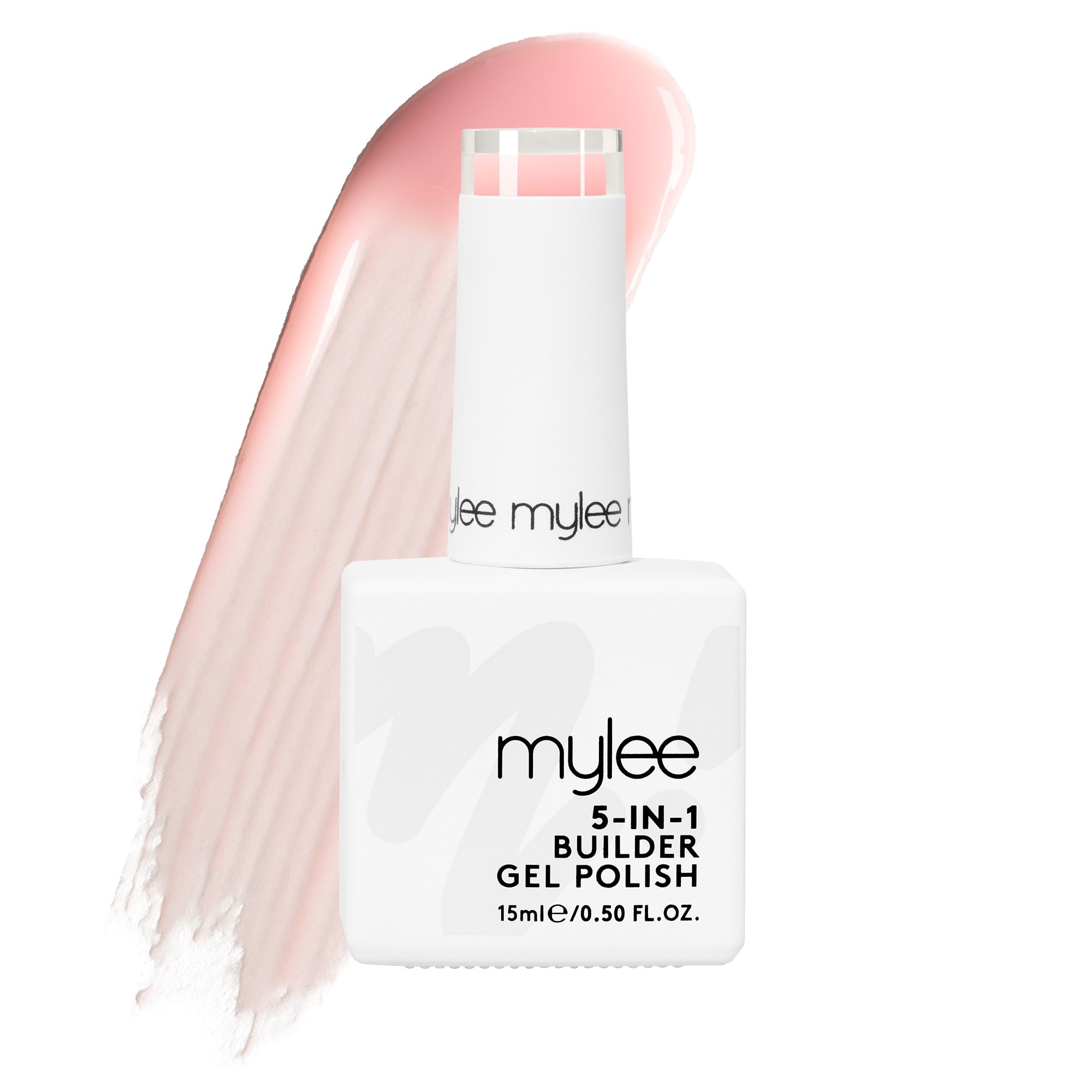 Mylee 5 in 1 Builder Base Strengthening Gel 15ml (Light Pink) | UV/LED Nail Poli