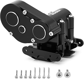 INJORA Complete Transmission with Brass Skid Plate for Axial SCX30 Upgrade