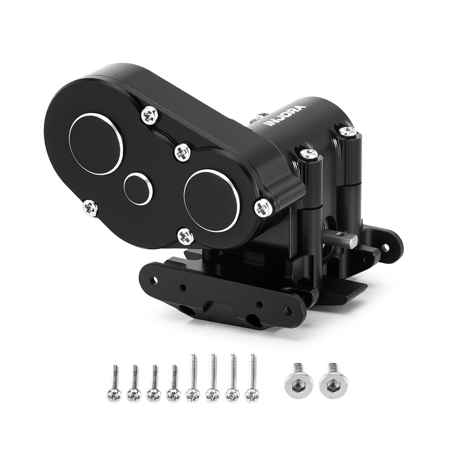 INJORA Complete Transmission with Brass Skid Plate for Axial SCX30 Upgrade