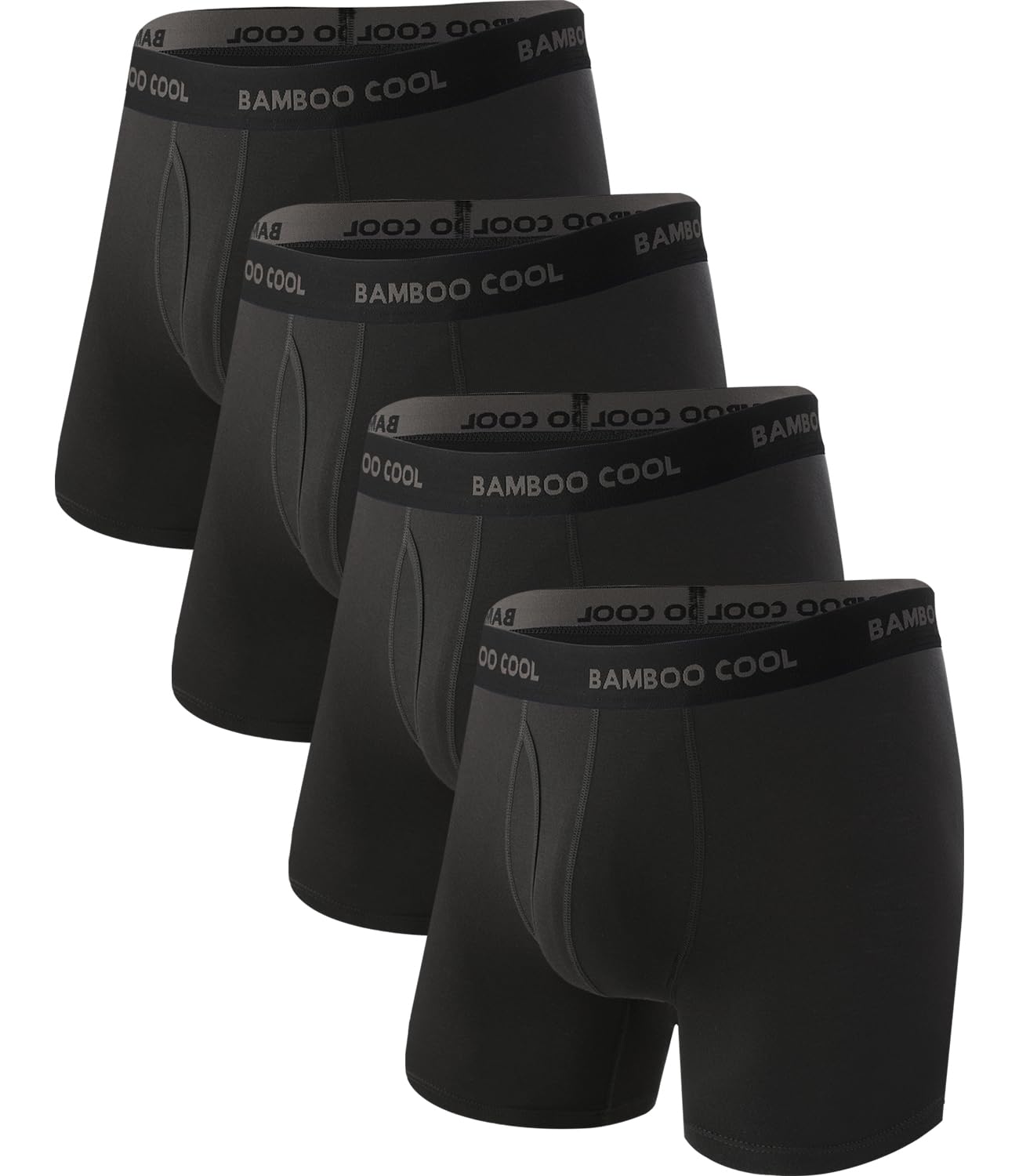 BAMBOO COOL Men's Boxer Briefs Ultra Breathable Underwear Multipack | Softer and