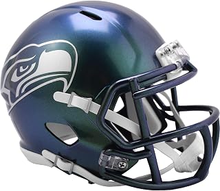 Seattle Seahawks Green 2025 Rivalries Revolution Speed Mini Football Helmet - New in Riddell Box