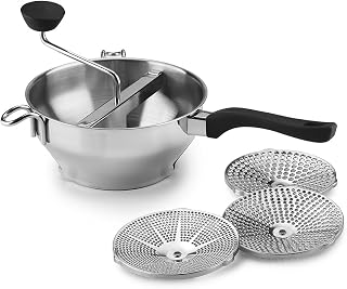 Cuisinart Food Mill, Stainless Steel Food Mill, 2.3 Qt Capacity, Black & Silver