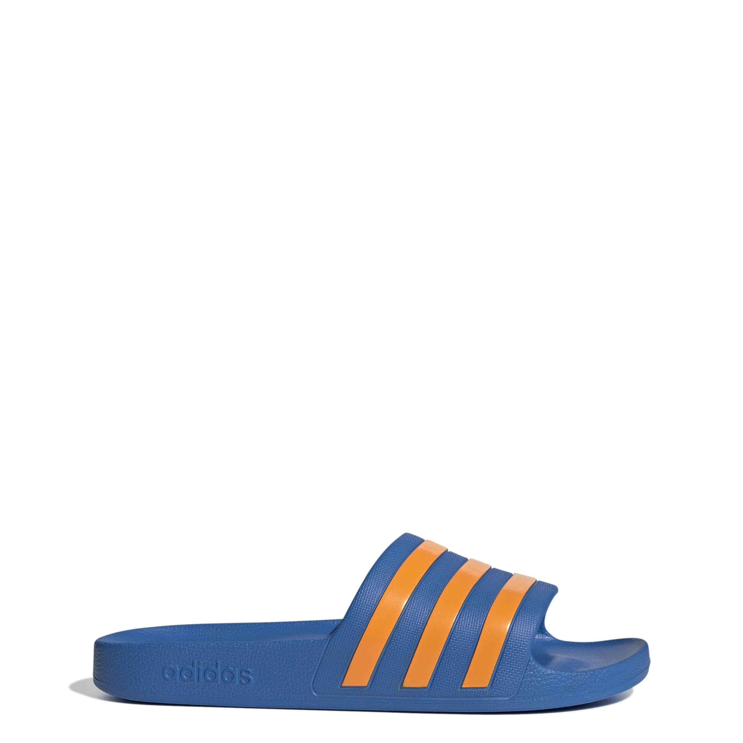 adidas Unisex Adilette Aqua Slides Bright Royal/Crew Orange/Bright Royal 12 UK 4