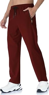 Rapoo Mens Lightweight Hiking Pants Quick Dry Stretch Jogging Bottoms for Running Workout Casual