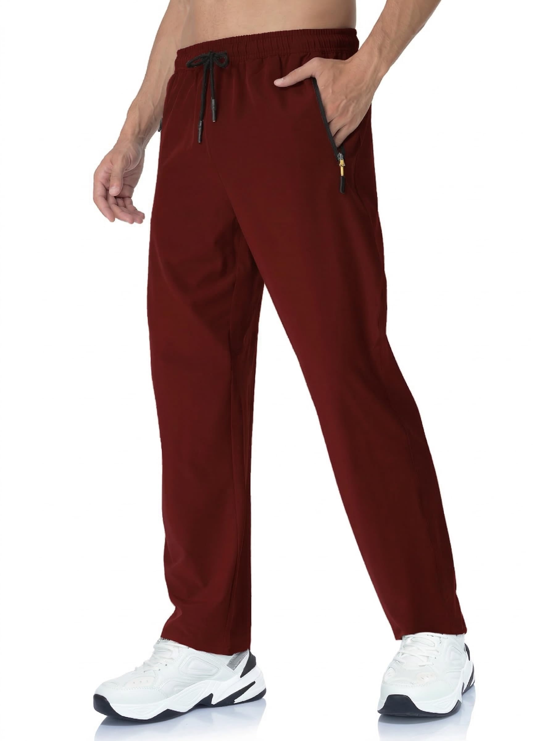 Rapoo Mens Lightweight Hiking Pants Quick Dry Stretch Jogging Bottoms for Runnin