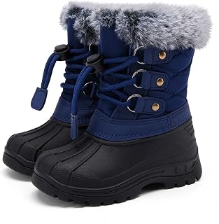 BMCiTYBM Toddler Snow Boots Boys Girls Little Kids Winter Shoes