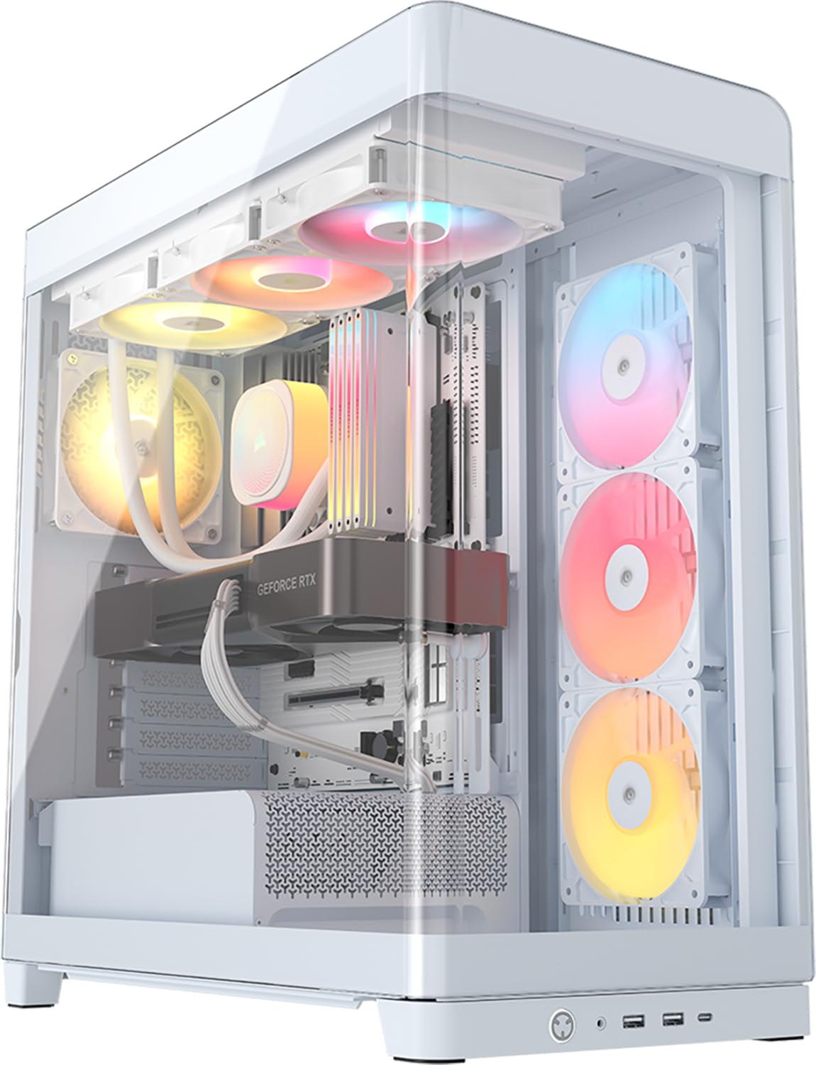 CORSAIR FRAME 4500X RS-R ARGB Panoramic Glass Mid-Tower PC Case – InfiniRail Mou
