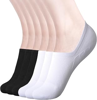 DIBAOLONG Womens No Show Socks Non Slip Flat Boat Line Low Cut Socks (6-12 Packs)