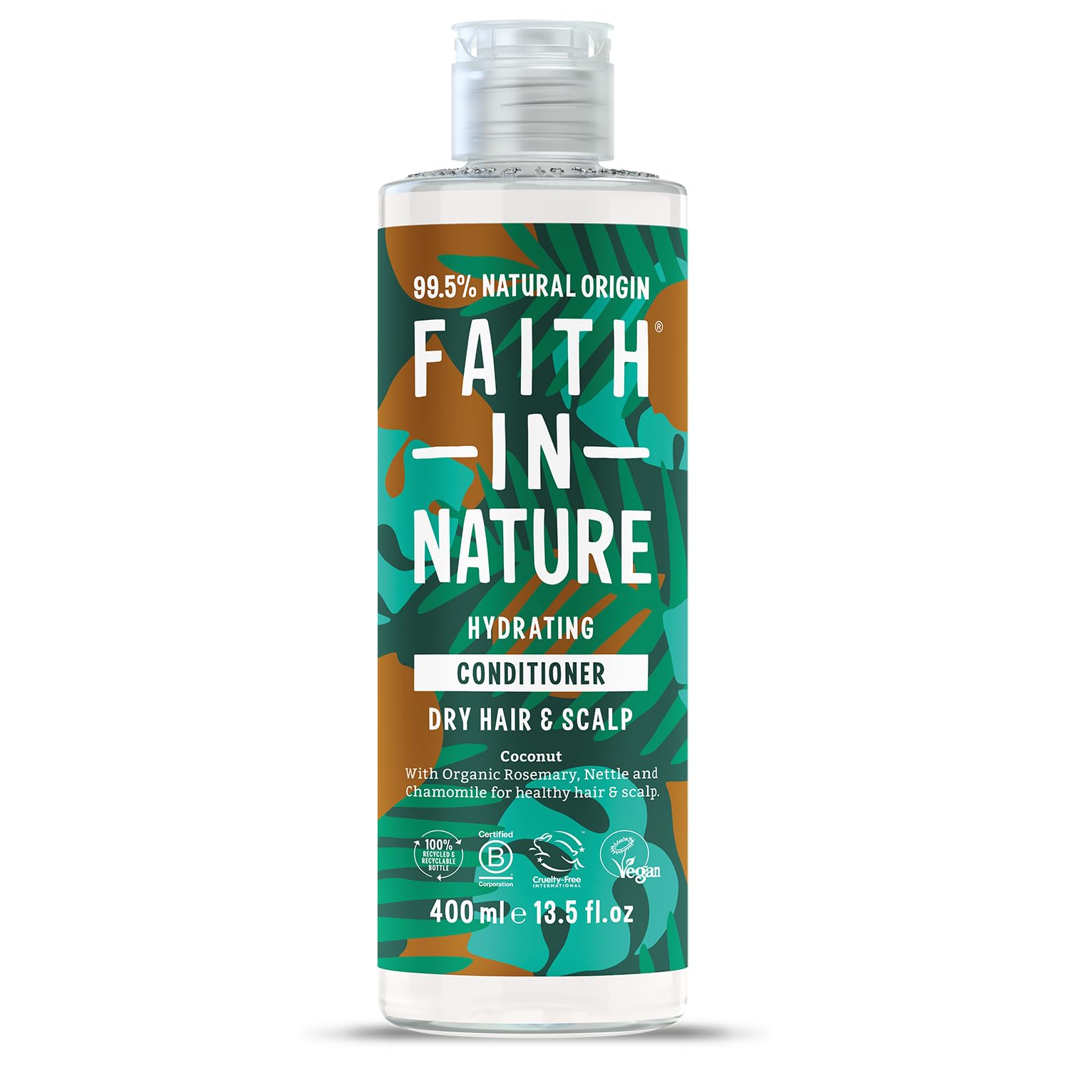 Faith In Nature Organic Coconut Conditioner, Hydrating for Dry Hair & Scalp, Veg