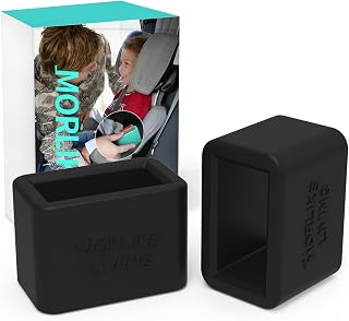 Morlike Silicone Belt Buckle Holder (Black, 2 Pack)