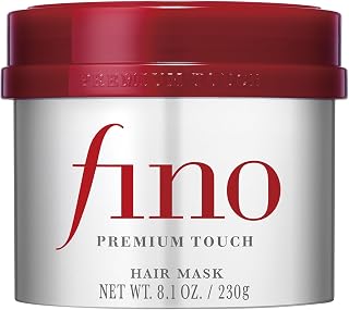 Fino Premium Touch Hair Mask, Deep Repair Japanese Hair Treatment, 8.1 oz | 8 Serum Ingredients, For Dry &amp; Damaged Hair, Silky-Smooth &amp; Hydrated Finish
