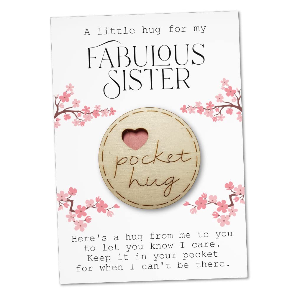 Maise & Rose Pocket Hug Gift For Sister | Thinking Of You Keepsake | TKS | Profe