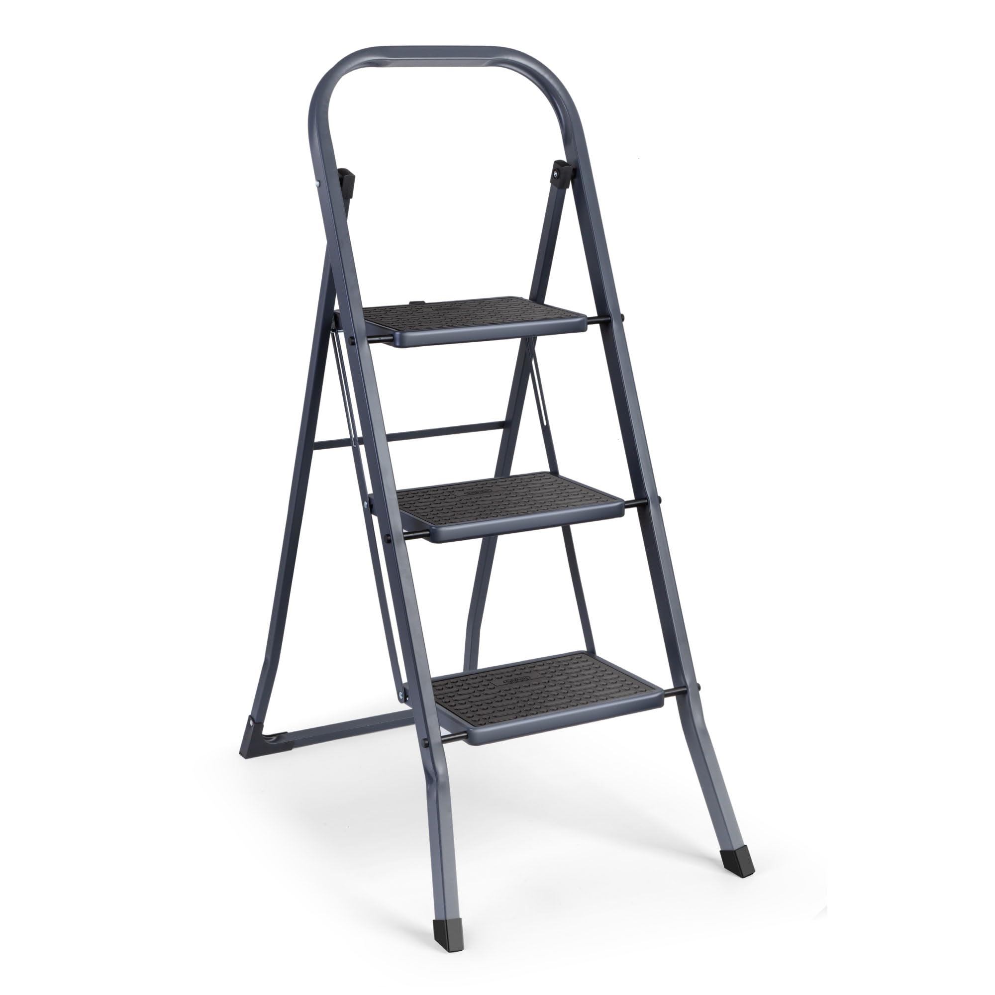 VonHaus 3 Step Ladder – Premium Quality Folding Step Ladder for DIY and Gardenin