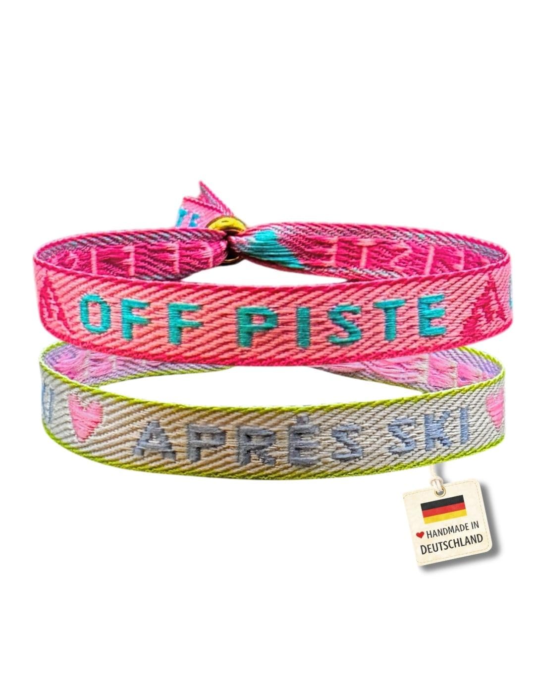 happymaker Boho Jewellery for Women, Surfer-Style Fabric Bracelet, Waterproof an