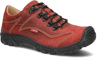 nagaba - Men's Hiking Shoes - Trekking Shoes Men - Men's Shoes Outdoor Low Shoes Men Genuine Leather with Cord Laces - Leather Shoes with Non-Slip Sole