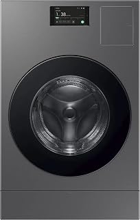 Samsung 5.3 cu. ft. Bespoke AI Laundry Ventless Heat Pump Dryer Combo All-in-One Ultra Capacity Washer with AI Home, Dark Steel, WD53DBA900HZA1
