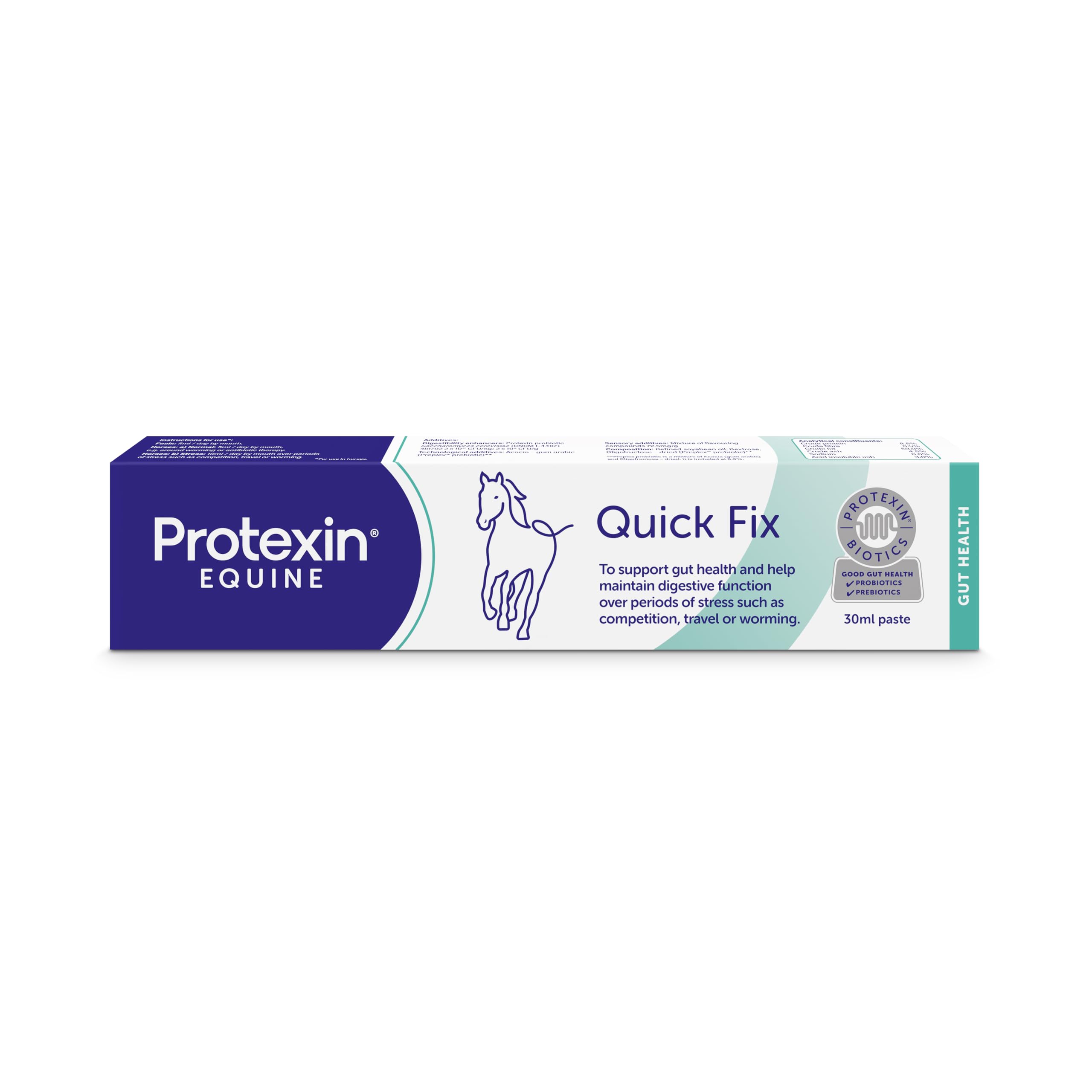 Protexin Equine Quick Fix Digestive Support, Horses & Ponies, 30ml Syringe | Rap