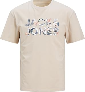 JACK & JONES Jjebryan Corp Logo tee SS O-Neck Noos Camiseta Hombre (Pack de 1)