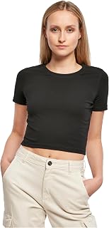 Build Your Brand Women's By042-ladies Cropped Tee T-Shirt (Pack of 1)