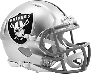 Las Vegas Raiders Current Riddell Speed Mini Football Helmet - New in Riddell Box