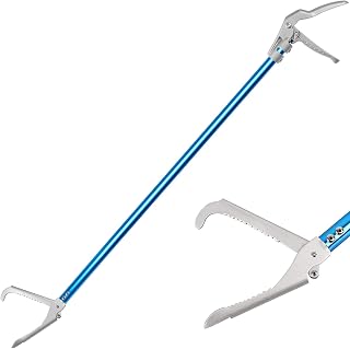 Ouronehome 60" Professional All-Aluminum Alloy Snake Tong Reptile Grabber Rattle Snake Catcher Wide Jaw Handling Tool with Lock