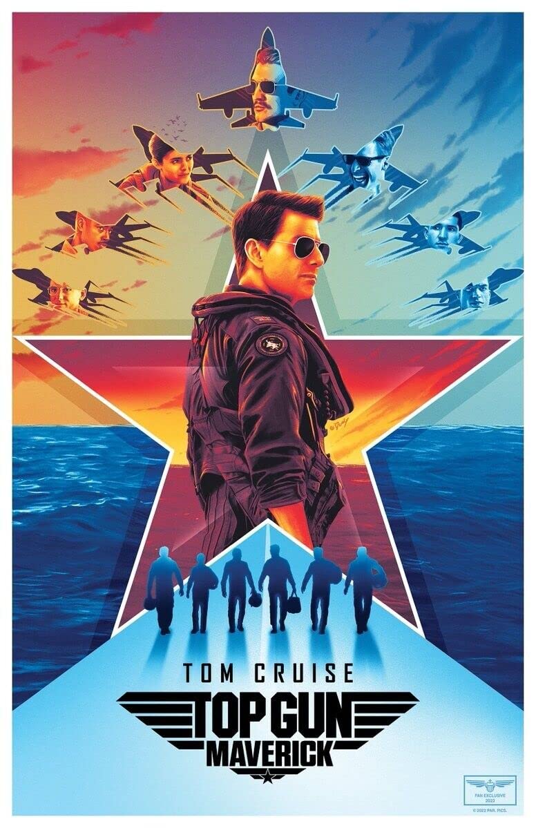 TOP GUN MAVERICK - 11"X17" Original Promo Movie Poster LE FAN APPRECIATION Tom C