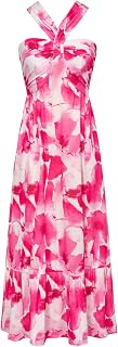 GRACE KARIN Womens Summer Floral Halter Boho Maxi Dresses