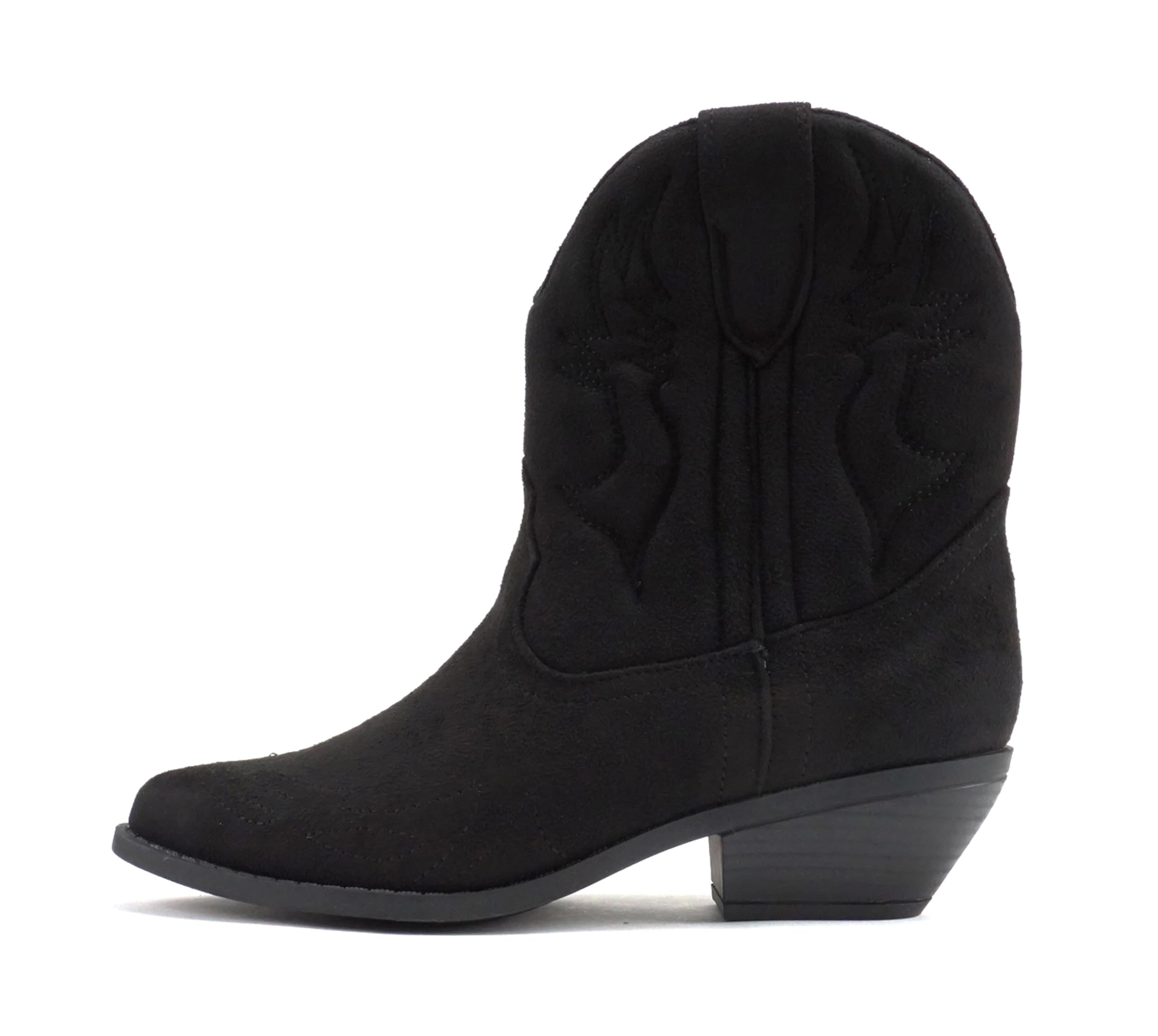 Soda Women Cowgirl Cowboy Western Stitched Ankle Boots Pointed Toe Short Booties