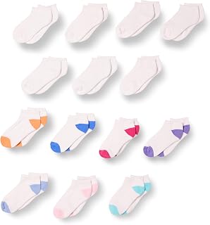 Amazon Essentials Unisex Children's Cotton Low Socks, 14 Pairs