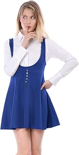 Allegra K Women's Suspender Dress