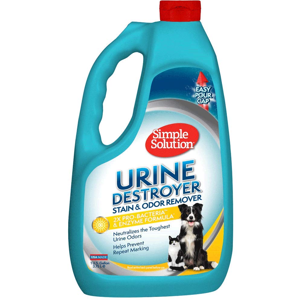 Simple Solution Urine Destroyer, Pet Urine Enzyme Cleaner, Gallon | Urine Odor E