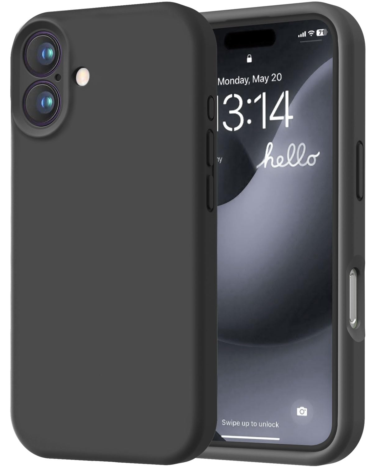 LOVE 3000 Designed for iPhone 16 Case, Premium Silicone with [Soft Anti-Scratch 