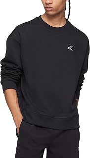 Calvin Klein Mens 2026 Crew Neck Cotton Breathable Golf Sweater