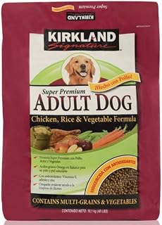 Kirkland Signature Chicken and Rice and Vegetable Formula for Adult Dog Net Wt 18.14 Kg, 18.14 Kilogram