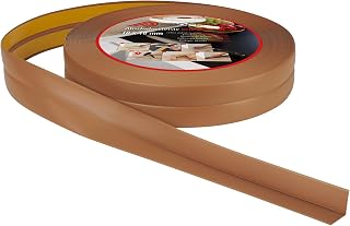 ProfiPVC Soft Skirting Board Self-Adhesive PVC 18 x 18 mm 5 m Amber Colour