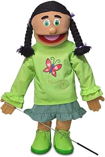 25" Jasmine, Hispanic Girl, Full Body, Ventriloquist Style Puppet