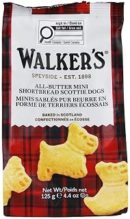 Walker's All-Butter Mini Scotties Shortbread Bag, crunchy & delicious-125g