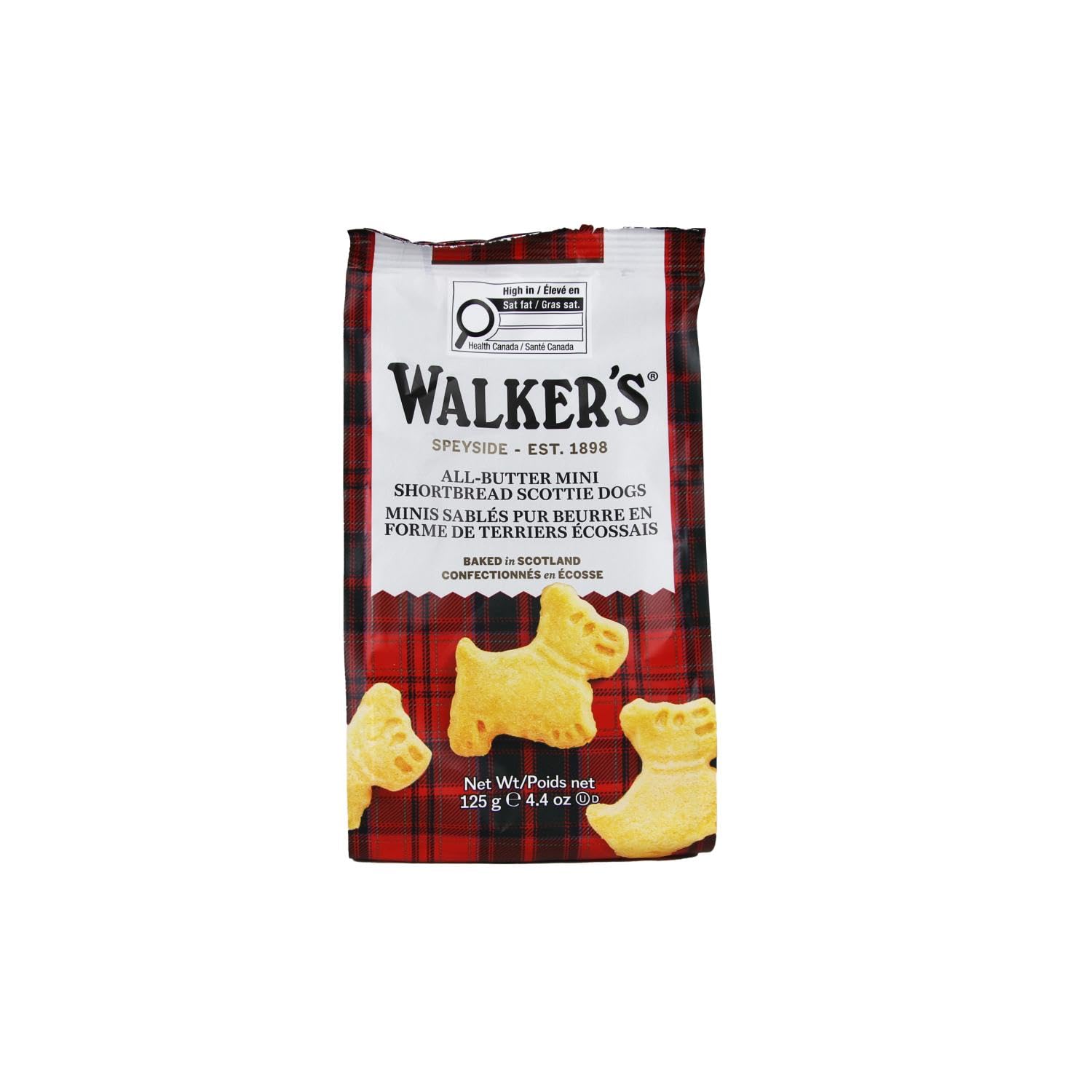 Walker's All-Butter Mini Scotties Shortbread Bag, crunchy & delicious-125g