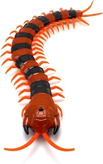 Tipmant Realistic Giant RC Centipede Scolopendra Infrared Remote Control Vehicle Car Electric Cat Dog Prank Toy Kids Birthday Gifts (Striped)