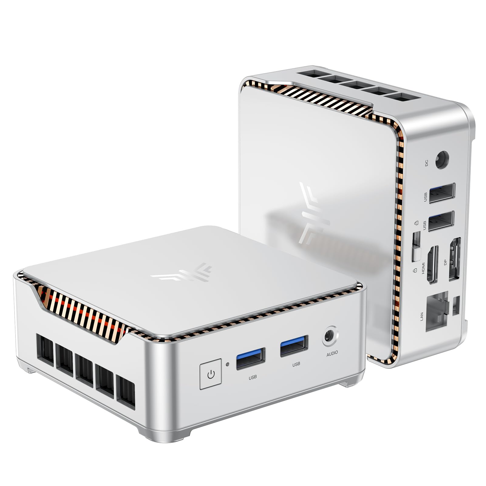 KAMRUI Essenx E2 Mini PC, AMD Ryzen 5 3500U(4 Cores, 8 Threads, Up to 3.7GHz), 1