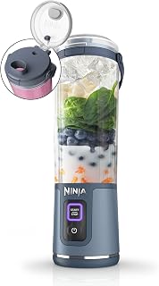 Ninja Blast 530ml Portable Blender, Leakproof Lid, Denim Blue BC151UKNV | Powerful USB-C Rechargeable Cordless Mini Blender, Make Smoothies and Protein Shakes, Blend Ice & Frozen Fruit.