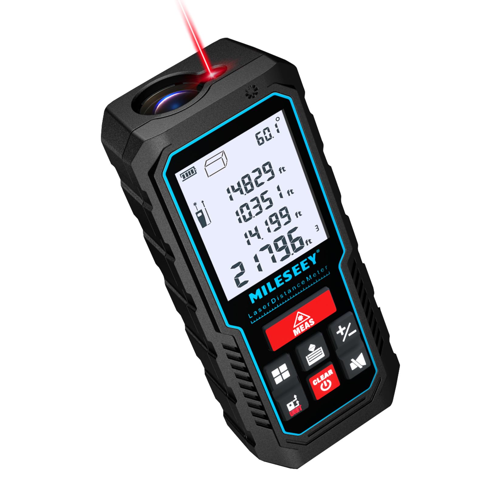 MILESEEY Laser Measure, Laser Measuring Tool with Angle Sensor | 2mm Accuracy, D