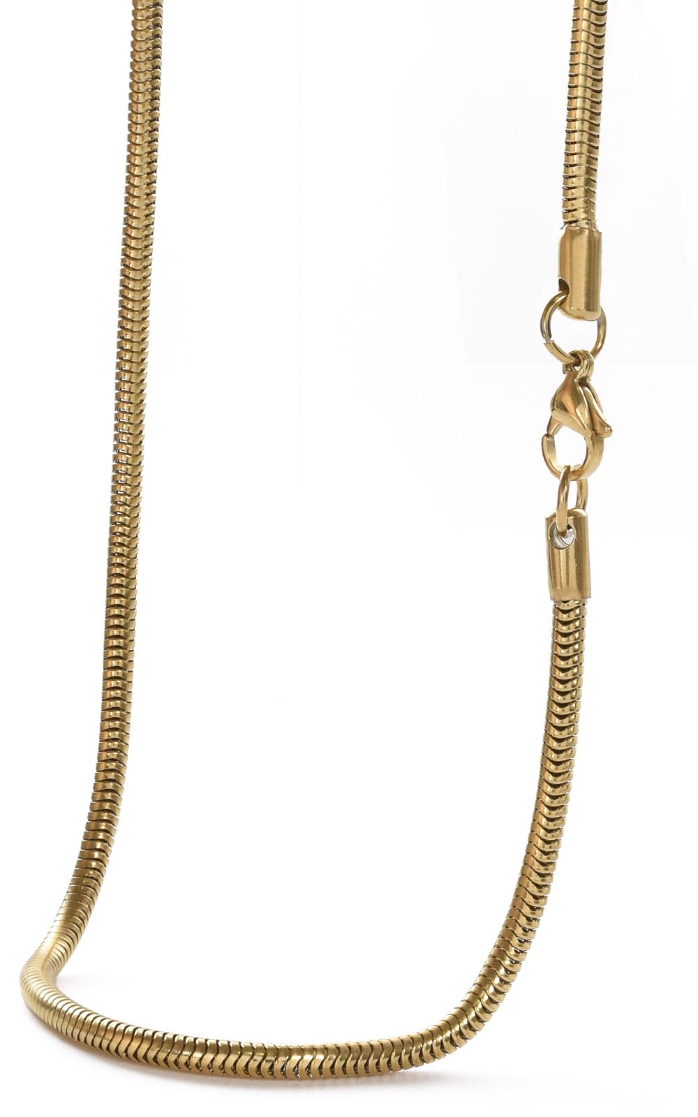Seiya International Men's Necklace, Stainless Steel Snake Chain, 45 cm, Stainles