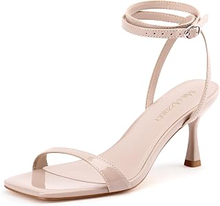 MIRAAZZURRA Strappy Kitten Heels for Women
