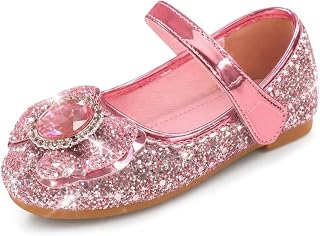 FStory&Winyee Girls' Princess Shoes Children's Sandals Party Glitter Crystal Shoes Girls Costume Accessories Carnival Fancy Dress Party Performance Fancy Dress Dance Ball