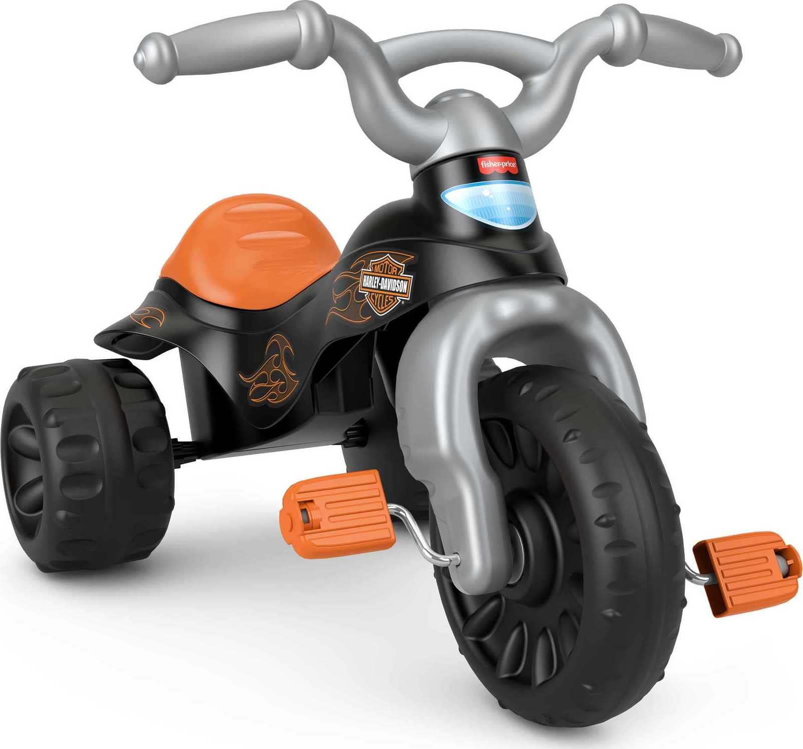 Fisher-Price Harley-Davidson Tough Trike Toddler Toy, Max 55 lb | Ride-On Tricyc
