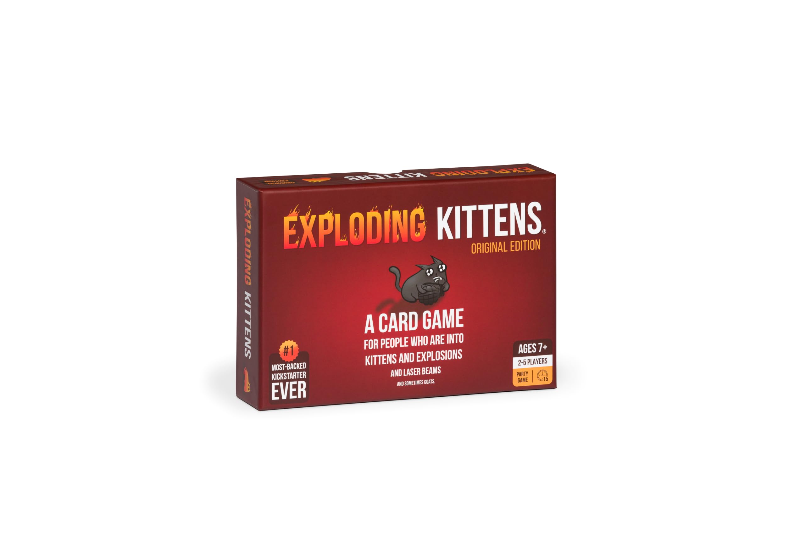Exploding Kittens Original Edition, 2-5 Players, Ages 7+ Card Game | Draw cards,