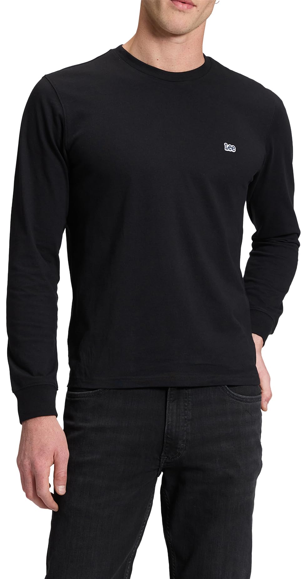 Lee - Men's T-Shirt - Regular Fit - LS Patch Logo Tee - Glazed Ginger